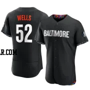 Alexander Wells Men's Baltimore Orioles Black Authentic 2023 City Connect Jersey