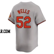 Alexander Wells Men's Baltimore Orioles Gray Limited Road Jersey