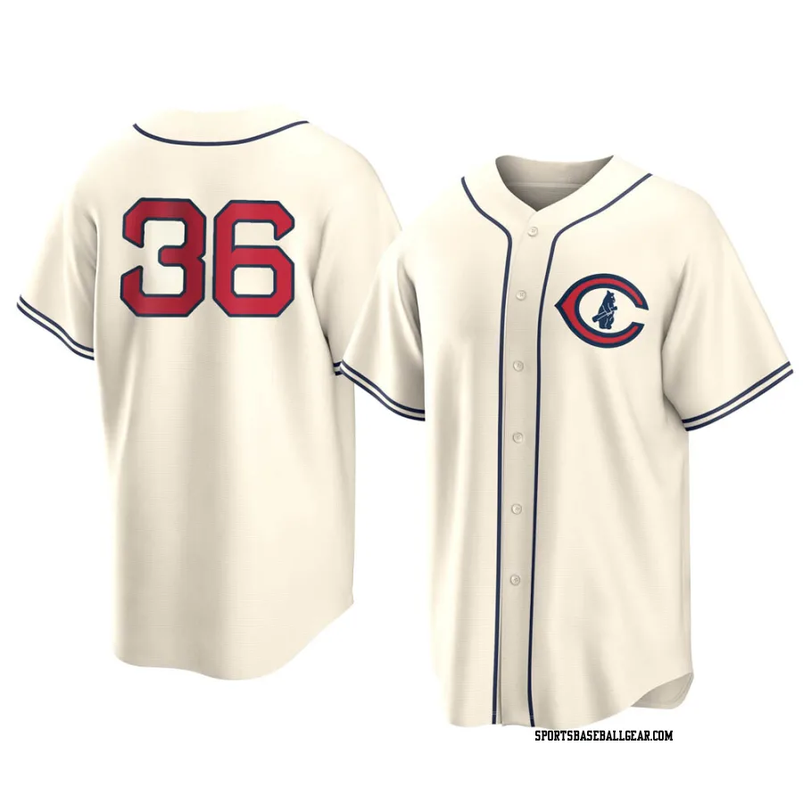 Alfonso Rivas Men's Chicago Cubs Cream Replica 2022 Field Of Dreams Jersey