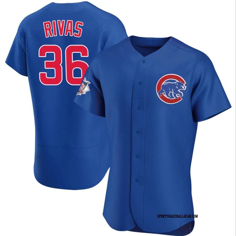 Alfonso Rivas Men's Chicago Cubs Royal Authentic Alternate Jersey