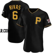 Alfonso Rivas Men's Pittsburgh Pirates Black Authentic Alternate Jersey