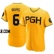 Alfonso Rivas Men's Pittsburgh Pirates Gold Authentic 2023 City Connect Jersey