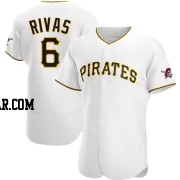 Alfonso Rivas Men's Pittsburgh Pirates White Authentic Home Jersey