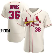 Alfonso Rivas Men's St. Louis Cardinals Cream Authentic Alternate Jersey