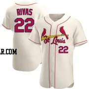 Alfonso Rivas Men's St. Louis Cardinals Cream Authentic Alternate Jersey