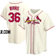 Alfonso Rivas Men's St. Louis Cardinals Cream Replica Alternate Jersey