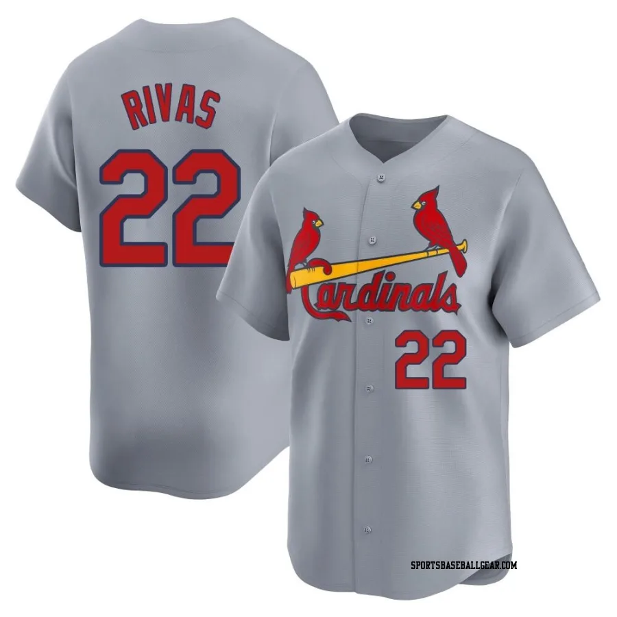 Alfonso Rivas Men's St. Louis Cardinals Gray Limited Away Jersey