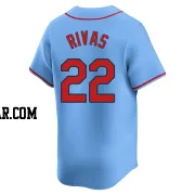 Alfonso Rivas Men's St. Louis Cardinals Light Blue Limited Alternate Jersey