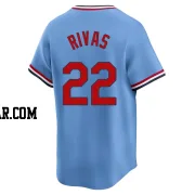 Alfonso Rivas Men's St. Louis Cardinals Light Blue Limited Cooperstown Collection Jersey