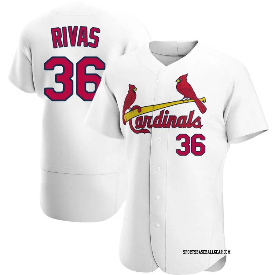 Alfonso Rivas Men's St. Louis Cardinals White Authentic Home Jersey