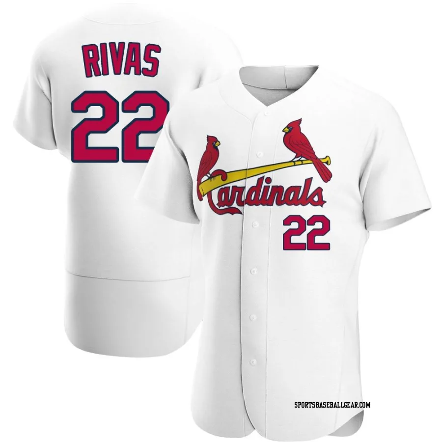 Alfonso Rivas Men's St. Louis Cardinals White Authentic Home Jersey