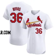 Alfonso Rivas Men's St. Louis Cardinals White Elite Home Jersey