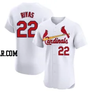 Alfonso Rivas Men's St. Louis Cardinals White Elite Home Jersey