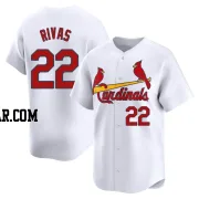 Alfonso Rivas Men's St. Louis Cardinals White Limited Home Jersey