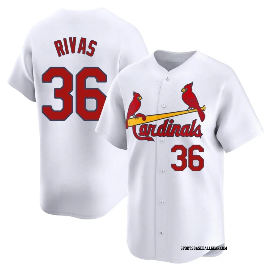 Alfonso Rivas Men's St. Louis Cardinals White Limited Home Jersey