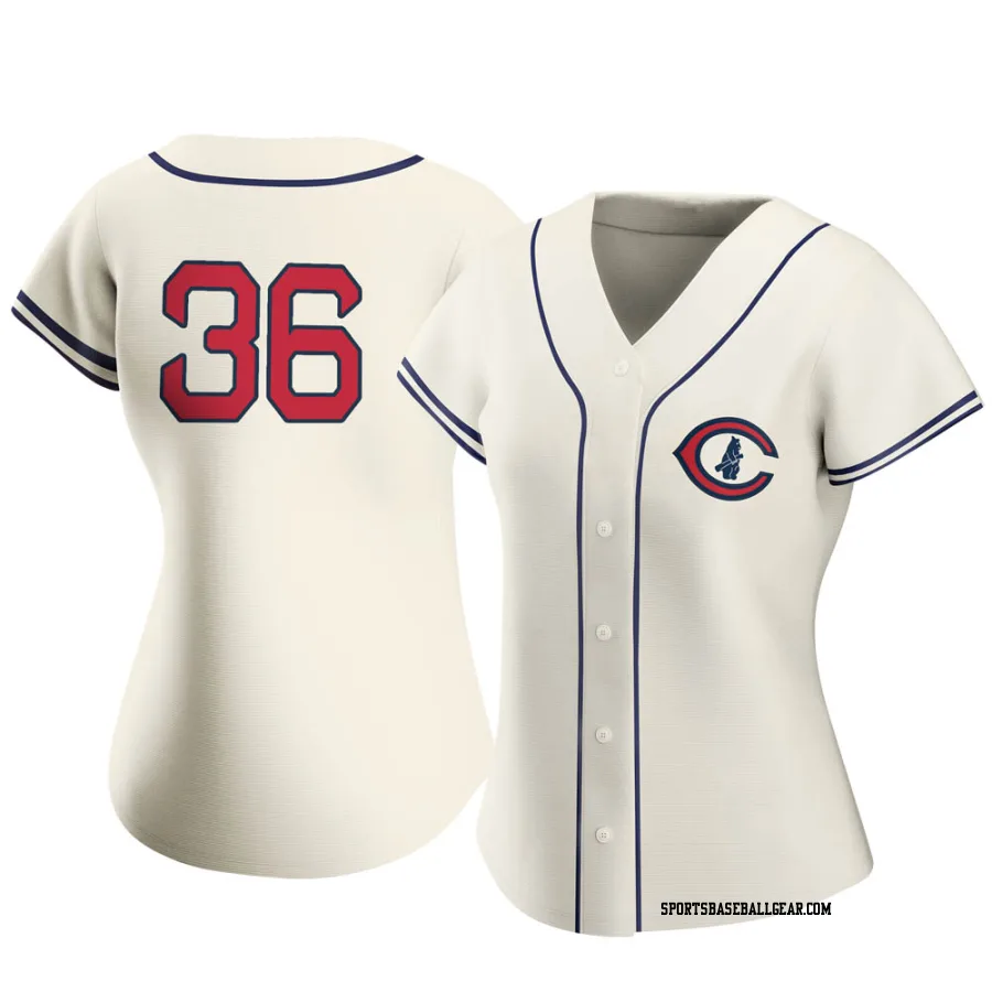 Alfonso Rivas Women's Chicago Cubs Cream Replica 2022 Field Of Dreams Jersey