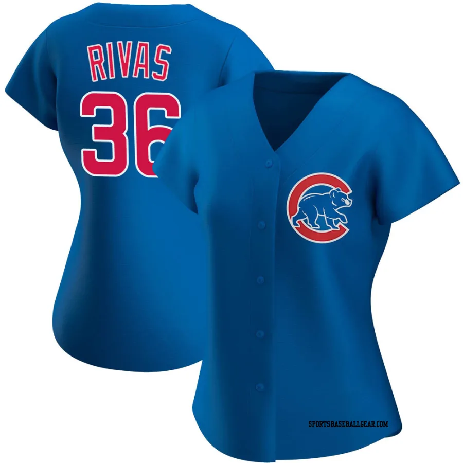 Alfonso Rivas Women's Chicago Cubs Royal Authentic Alternate Jersey