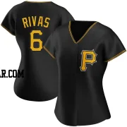 Alfonso Rivas Women's Pittsburgh Pirates Black Authentic Alternate Jersey