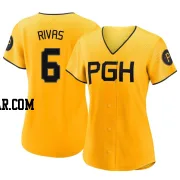 Alfonso Rivas Women's Pittsburgh Pirates Gold Authentic 2023 City Connect Jersey