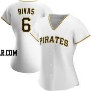 Alfonso Rivas Women's Pittsburgh Pirates White Authentic Home Jersey