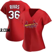 Alfonso Rivas Women's St. Louis Cardinals Red Authentic Alternate Jersey