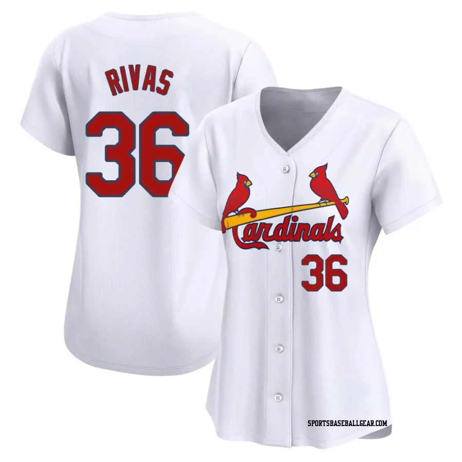 Alfonso Rivas Women's St. Louis Cardinals White Limited Home Jersey