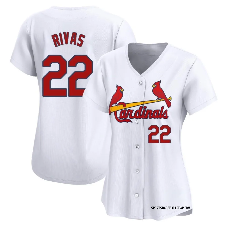 Alfonso Rivas Women's St. Louis Cardinals White Limited Home Jersey