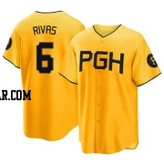 Alfonso Rivas Youth Pittsburgh Pirates Gold Replica 2023 City Connect Jersey