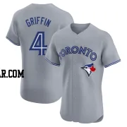 Alfredo Griffin Men's Toronto Blue Jays Gray Elite Road Jersey