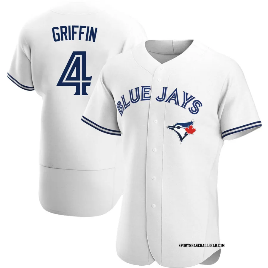 Alfredo Griffin Men's Toronto Blue Jays White Authentic Home Jersey