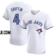 Alfredo Griffin Men's Toronto Blue Jays White Elite Home Jersey