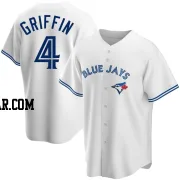 Alfredo Griffin Men's Toronto Blue Jays White Replica Home Jersey