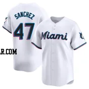 Ali Sanchez Men's Miami Marlins White Limited Home Jersey