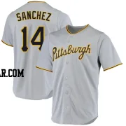 Ali Sanchez Men's Pittsburgh Pirates Gray Replica Road Jersey