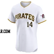 Ali Sanchez Men's Pittsburgh Pirates White Elite Home Jersey