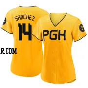 Ali Sanchez Women's Pittsburgh Pirates Gold Authentic 2023 City Connect Jersey