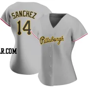 Ali Sanchez Women's Pittsburgh Pirates Gray Authentic Road Jersey