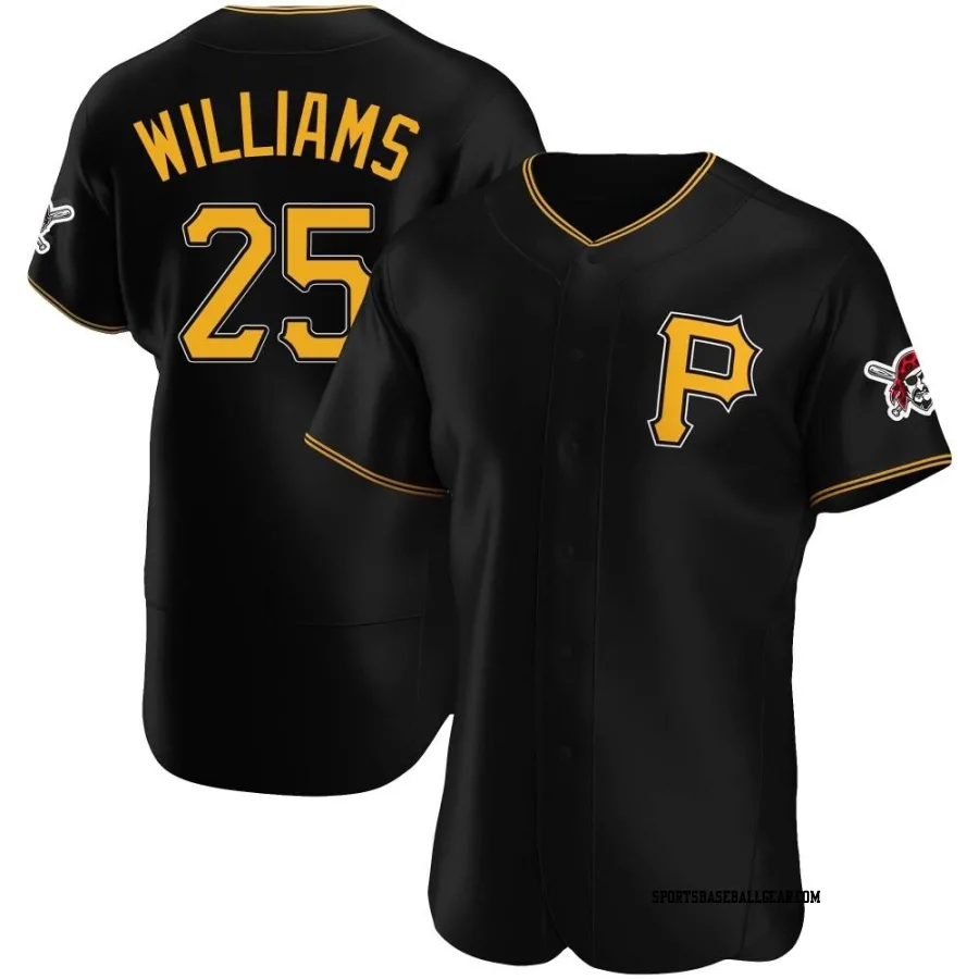 Alika Williams Men's Pittsburgh Pirates Black Authentic Alternate Jersey