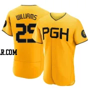 Alika Williams Men's Pittsburgh Pirates Gold Authentic 2023 City Connect Jersey