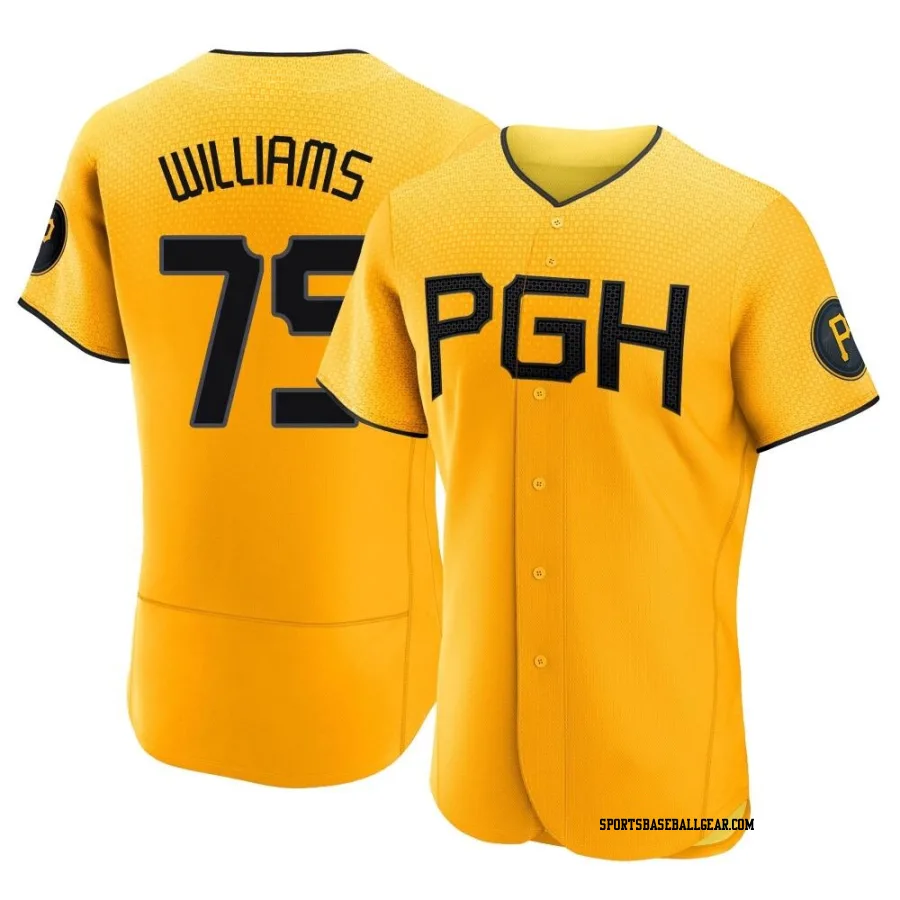 Alika Williams Men's Pittsburgh Pirates Gold Authentic 2023 City Connect Jersey