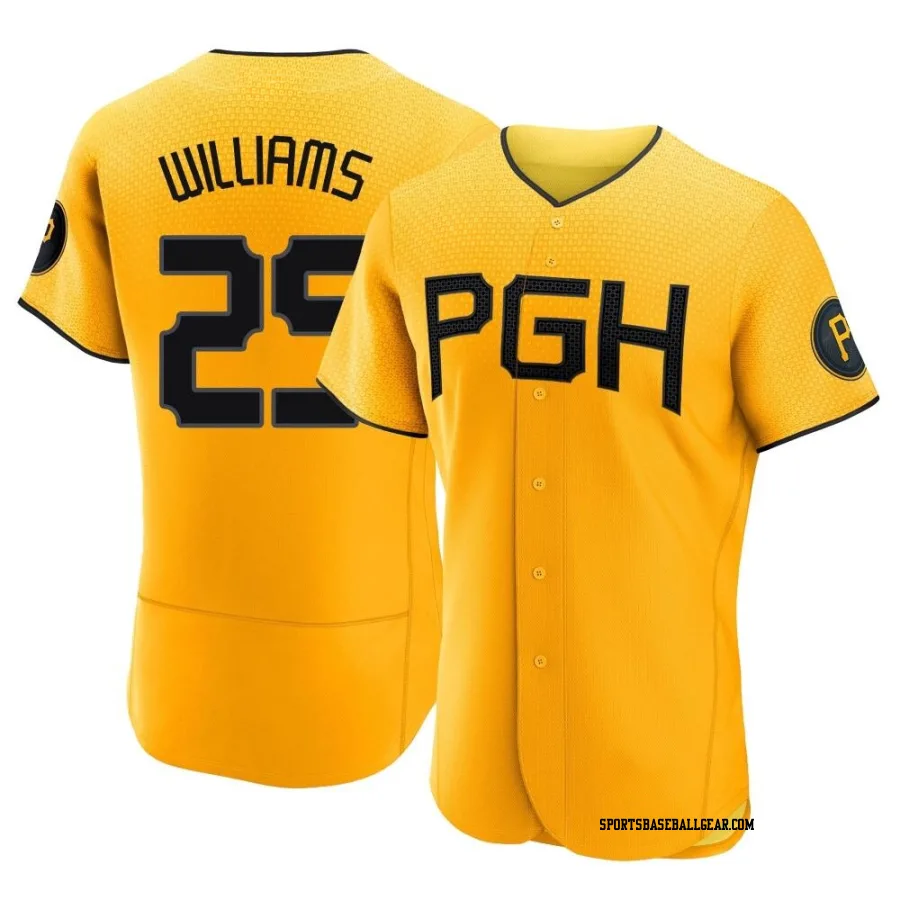 Alika Williams Men's Pittsburgh Pirates Gold Authentic 2023 City Connect Jersey