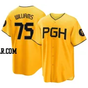 Alika Williams Men's Pittsburgh Pirates Gold Replica 2023 City Connect Jersey