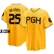 Alika Williams Men's Pittsburgh Pirates Gold Replica 2023 City Connect Jersey