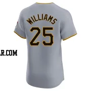 Alika Williams Men's Pittsburgh Pirates Gray Elite Road Jersey