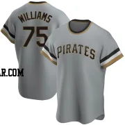 Alika Williams Men's Pittsburgh Pirates Gray Replica Road Cooperstown Collection Jersey