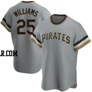 Alika Williams Men's Pittsburgh Pirates Gray Replica Road Cooperstown Collection Jersey