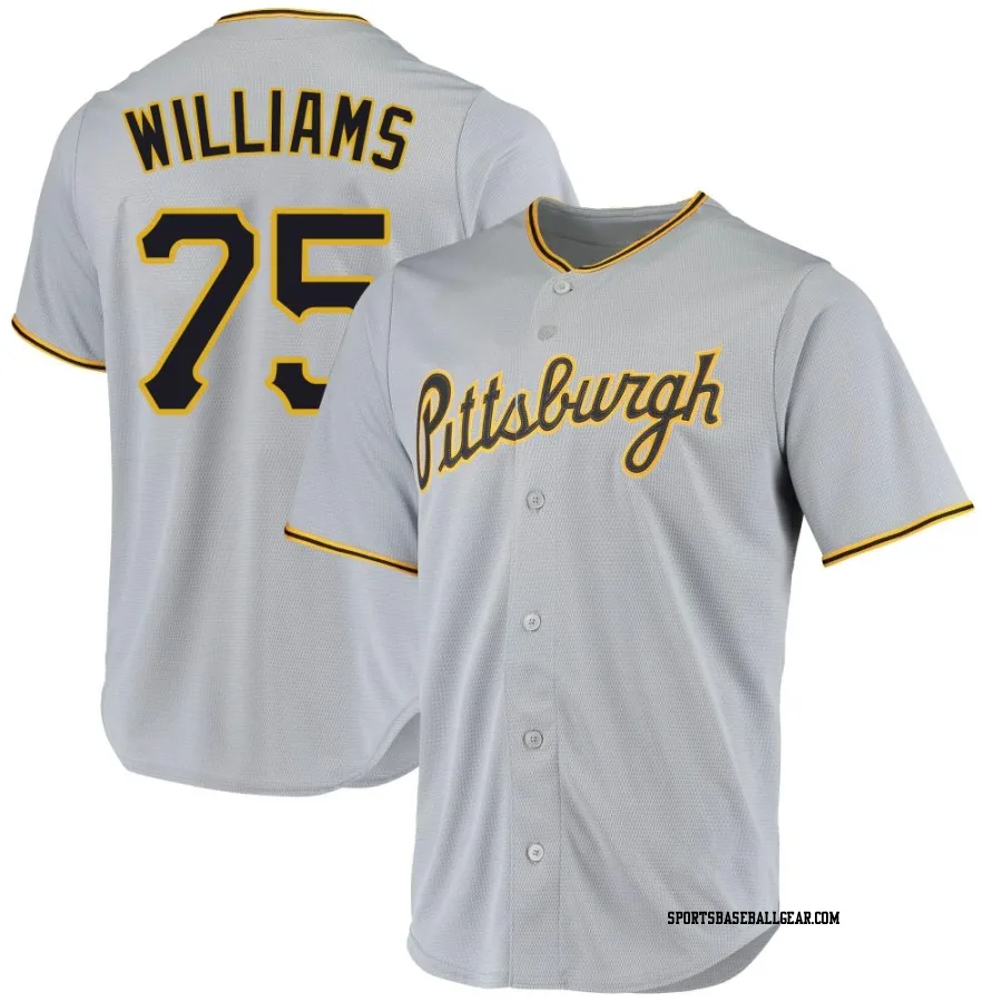 Alika Williams Men's Pittsburgh Pirates Gray Replica Road Jersey