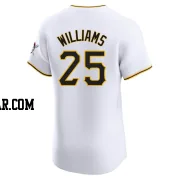 Alika Williams Men's Pittsburgh Pirates White Elite Home Jersey