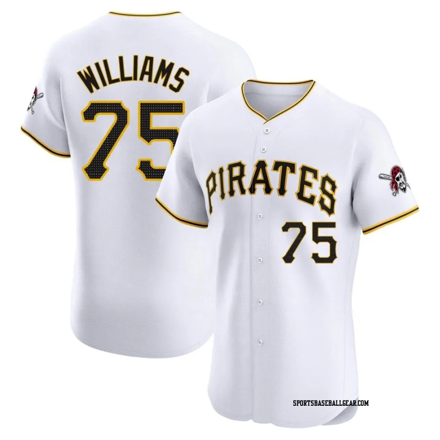 Alika Williams Men's Pittsburgh Pirates White Elite Home Jersey