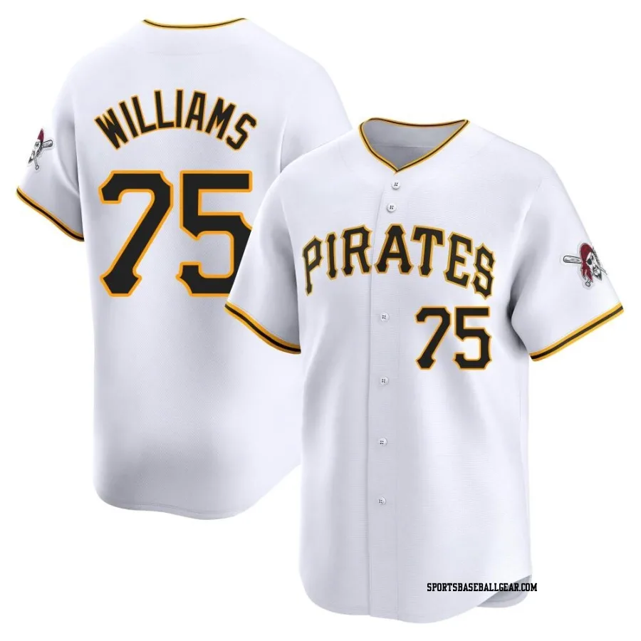 Alika Williams Men's Pittsburgh Pirates White Limited Home Jersey